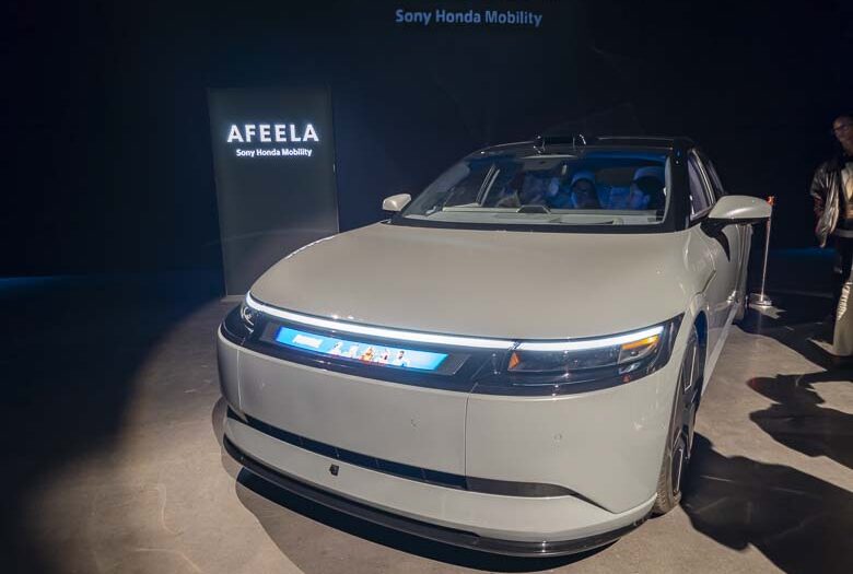 Afeela EV front end