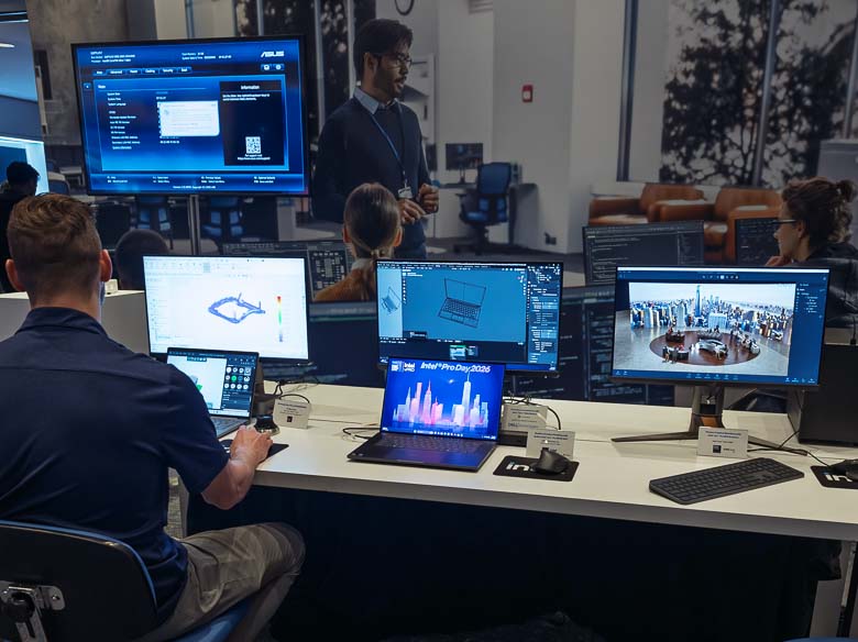 Intel Arc Pro B70 B65 GPU in action